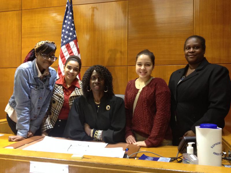 Spring 2014 interns at Brooklyn Supreme Court