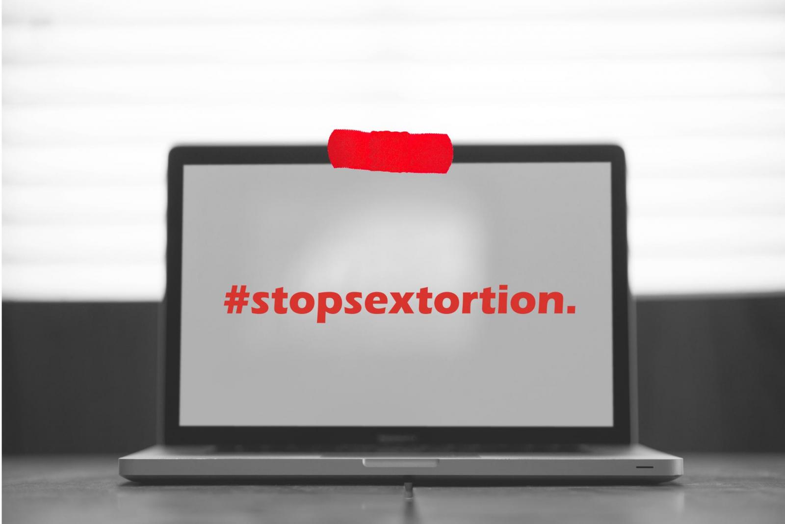 Stop sextortion graphic